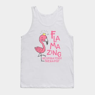 Flamazing Respiratory Therapist - Flamingo Tank Top